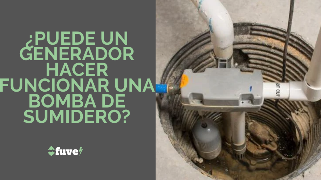 ¿Puede un generador hacer funcionar una bomba de sumidero